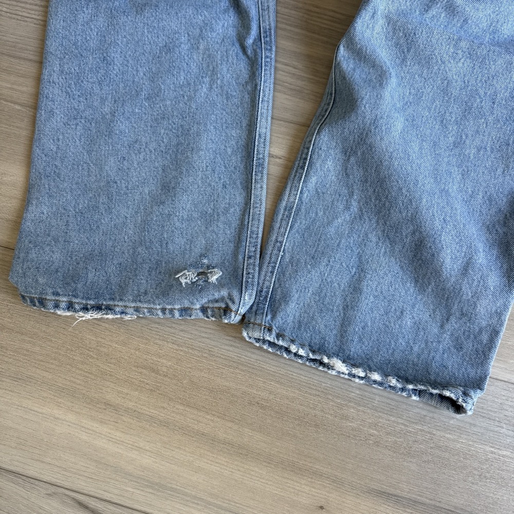 Agolde Women's High Rise Straight Blue Jeans 90s Denim Jeans Size 28 - Picture 8 of 13